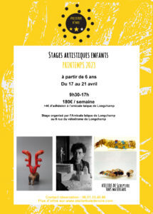 Vacances d'avril : stage artistique enfants